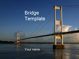 桥梁建筑专业ppt模板