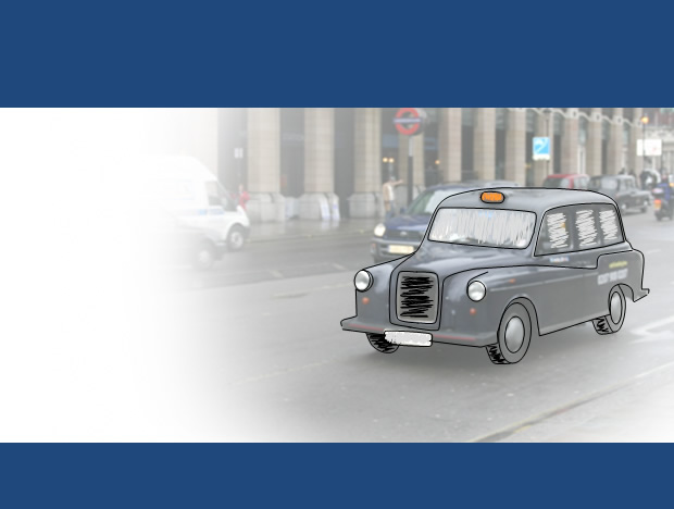 PPT动态绘制小汽车——出租车运输行业PPT模板