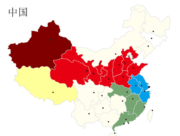 中国地图PPT素材