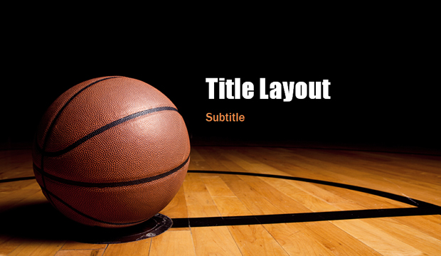 篮球写真体育运动PPT模板1