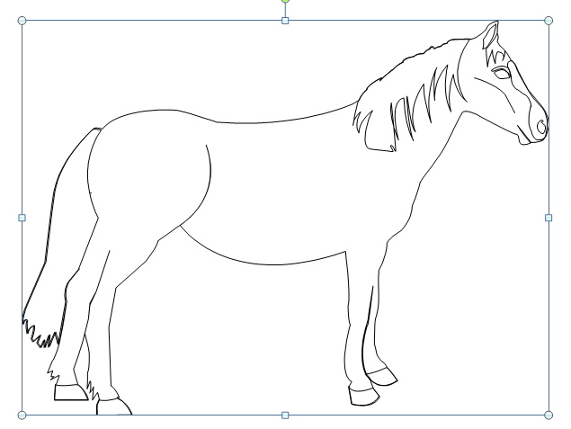 PPT绘制马年马的素材图片2