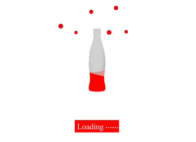 可乐瓶loading进度条