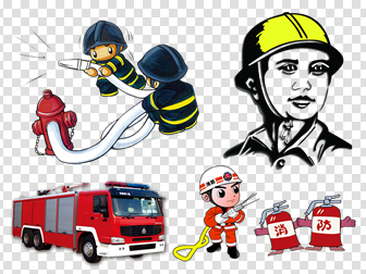 消防安全系列png背景透明图标（上52张）