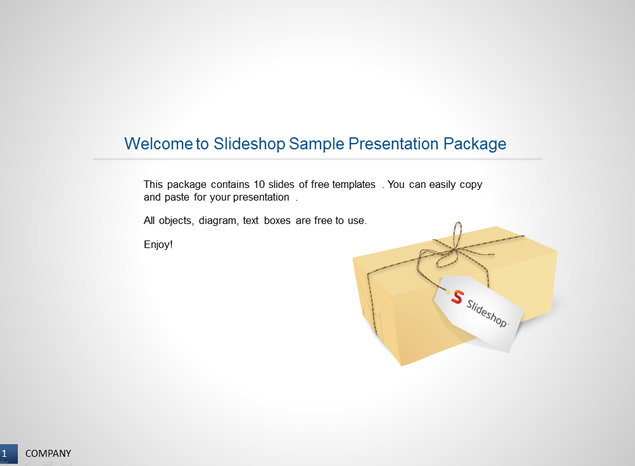 12套Slideshop简洁商务ppt图表免费下载