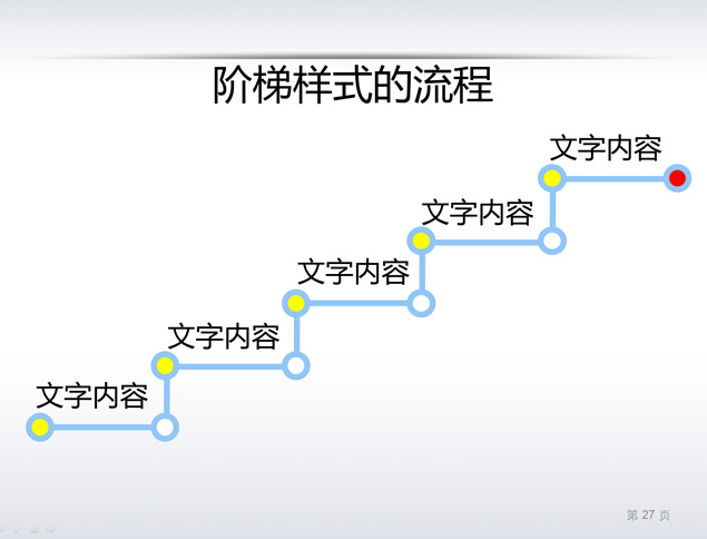 阶梯样式的流程