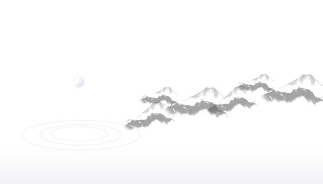 一滴水泛起的涟漪ppt动画效果模板