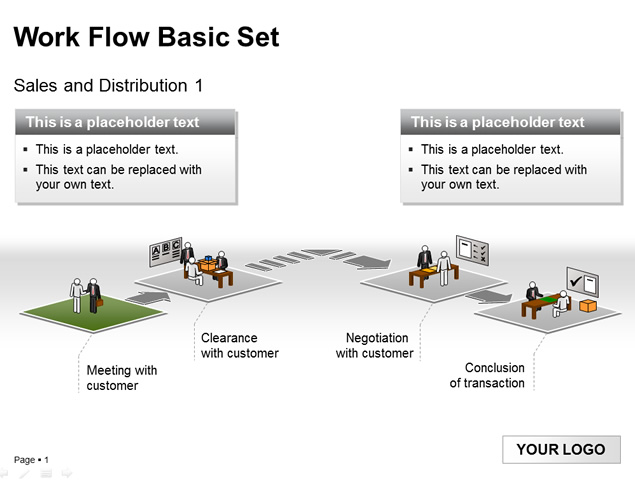 工作流程设置（Work Flow Set）ppt图表