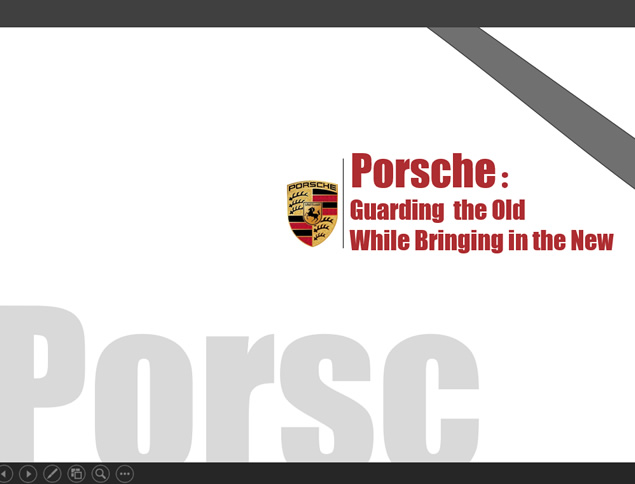 保时捷（Porsche）文化 产品与市场分析汽车行业ppt模板