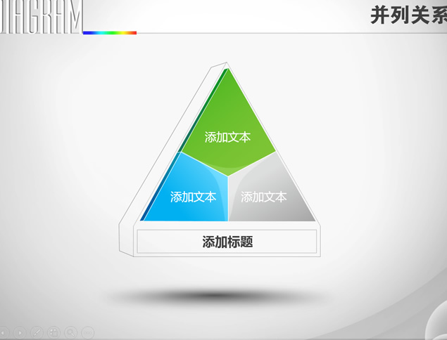 并列关系质感图表