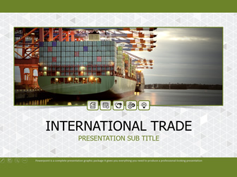 国际贸易物流情况数据工作汇报ppt模板