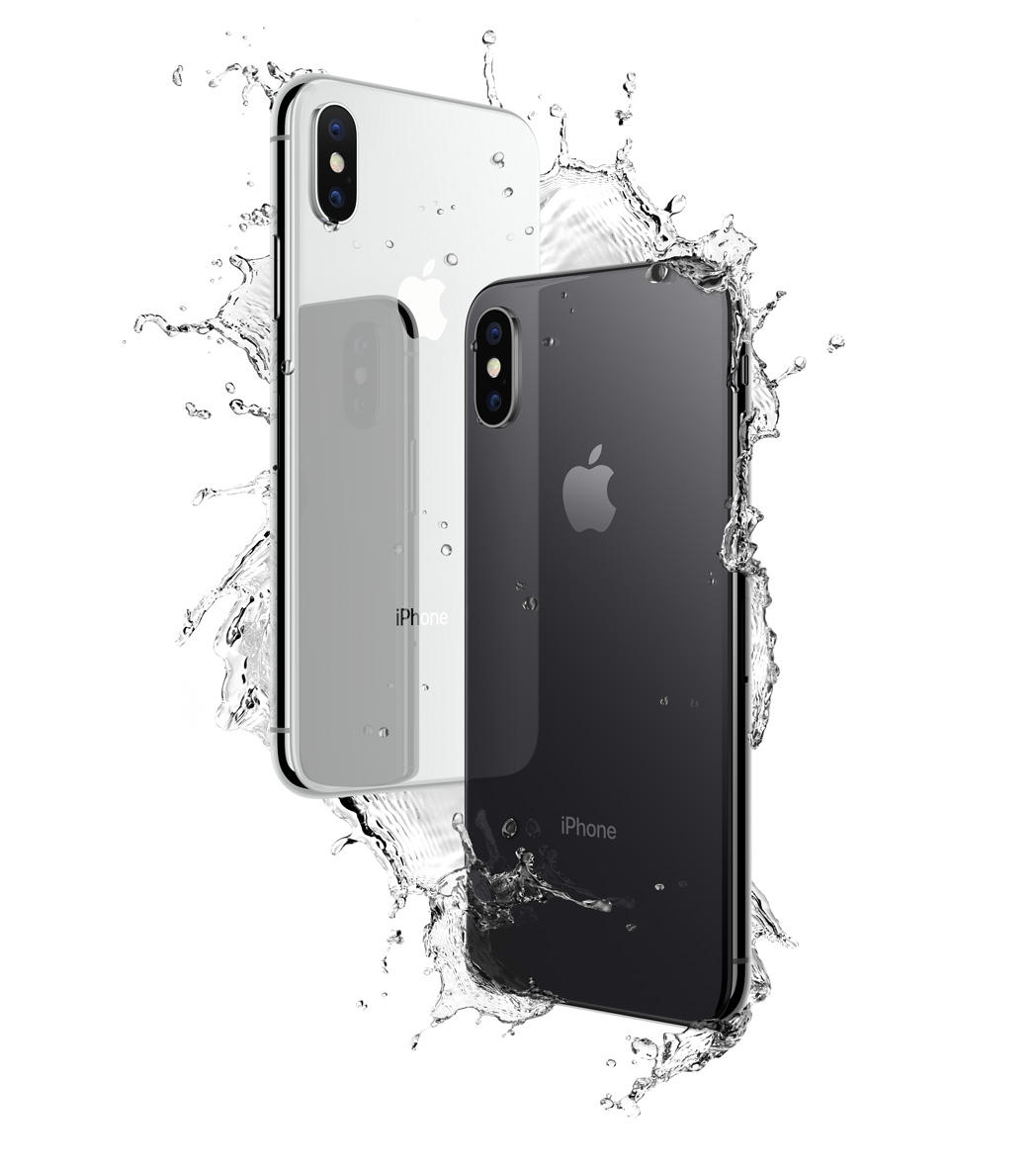 iPhone X 与水的图片