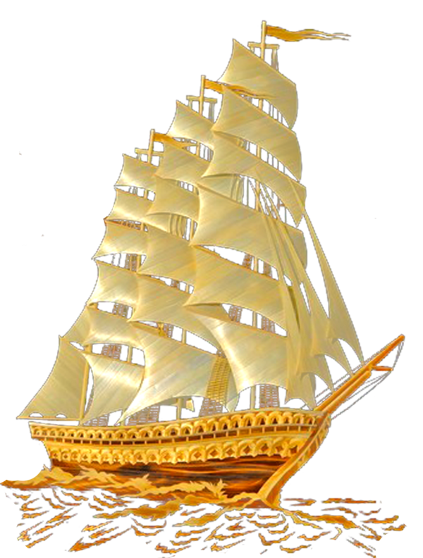 金色的帆船