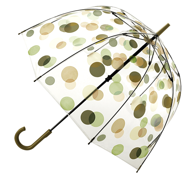 圆点 透明雨伞