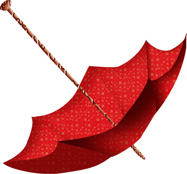 红色古典雨伞