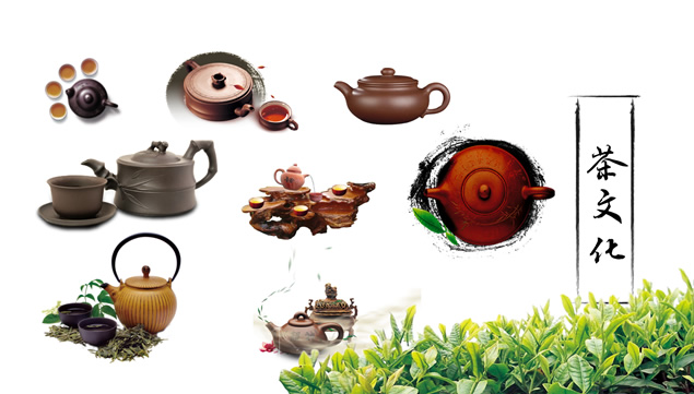 茶具茶文化中国风素材