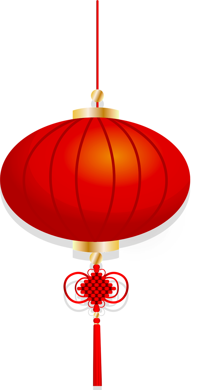中国结新年大红灯笼免抠图
