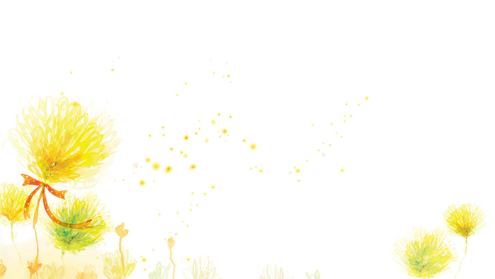 三张彩色水彩手绘花卉PPT背景图片