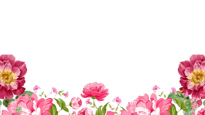 五张粉色艺术花卉PPT背景图片