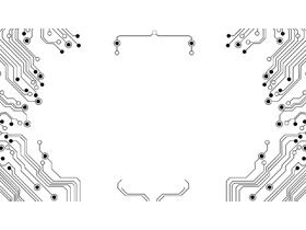 八张抽象电子线路PPT背景图片