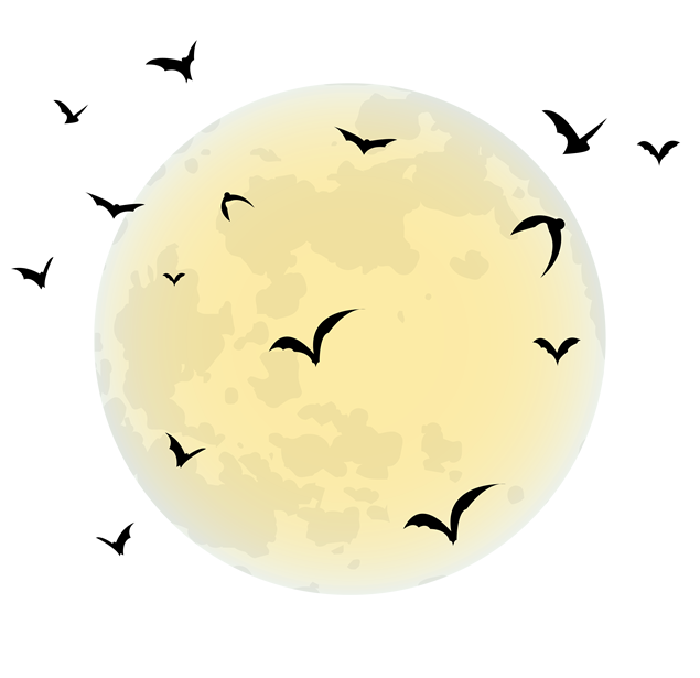 月亮 蝙蝠免抠图