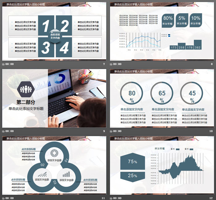 图片排版样式的财务分析报告PPT模板