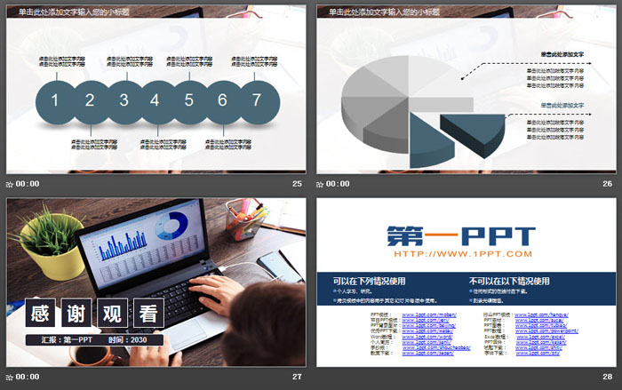 图片排版样式的财务分析报告PPT模板