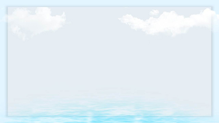清新卡通海洋贝壳PPT背景图片