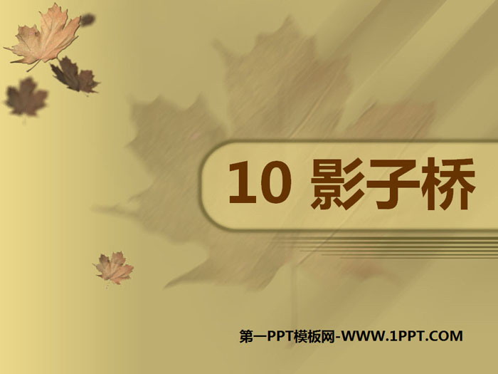 《影子桥》PPT