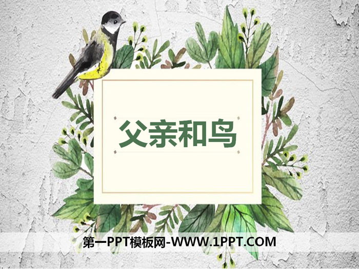 《父亲和鸟》PPT