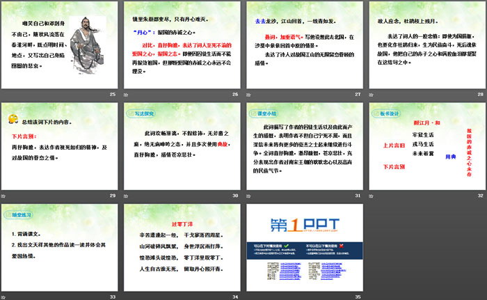 《酹江月·和》PPT