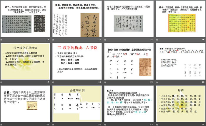 《优美的汉字》PPT