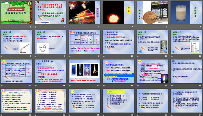 《物质的变化和性质》走进化学世界PPT课件8