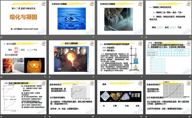 《熔化与凝固》温度与物态变化PPT课件2