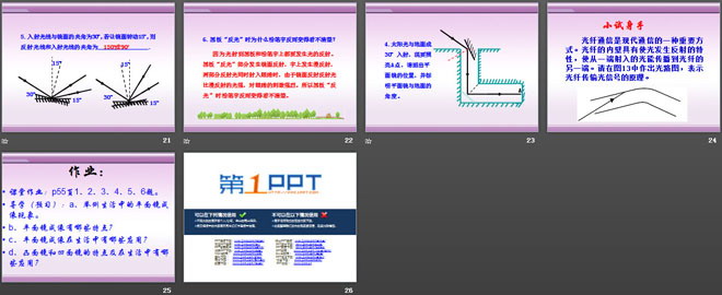 《探究光的反射定律》光和眼睛PPT课件