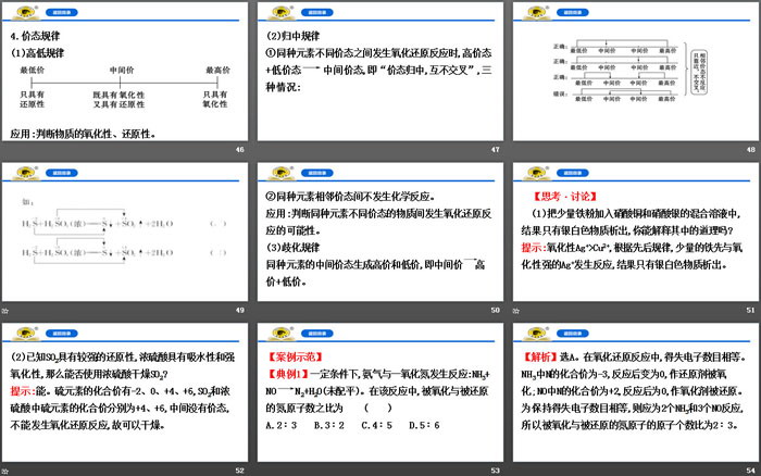 《氧化还原反应的基本规律》氧化还原反应PPT