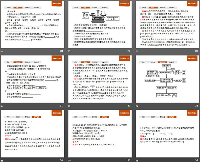 《物质的量浓度》物质的量PPT下载