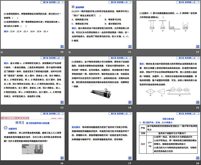 《重力与弹力》相互作用——力PPT课件