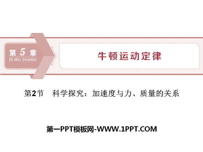 《科学探究：加速度与力、质量的关系》牛顿运动定律PPT