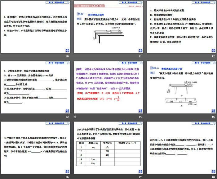 《科学探究：加速度与力、质量的关系》牛顿运动定律PPT