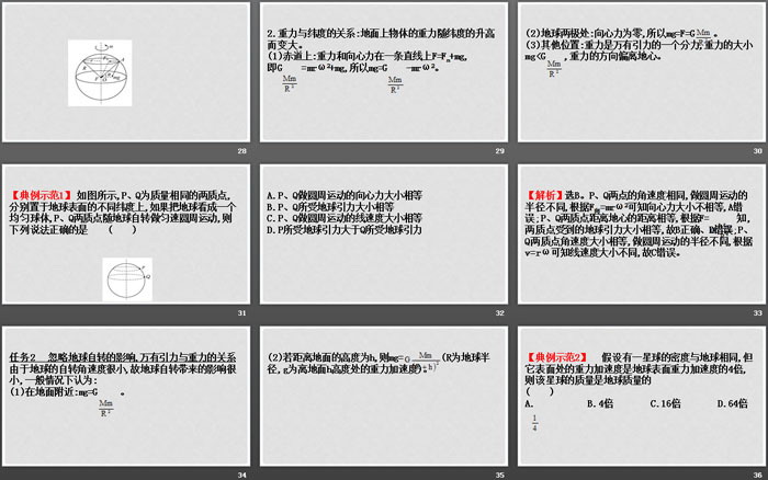 《万有引力定律》万有引力与宇宙航行PPT课件