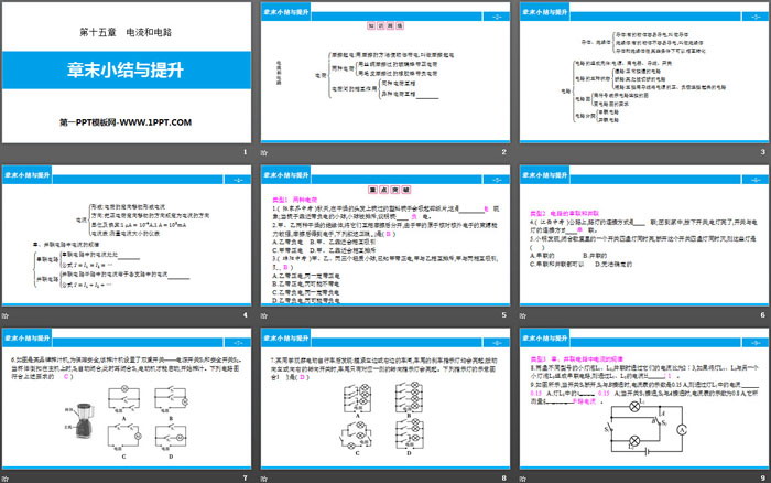 《章末小结与提升》电流和电路PPT