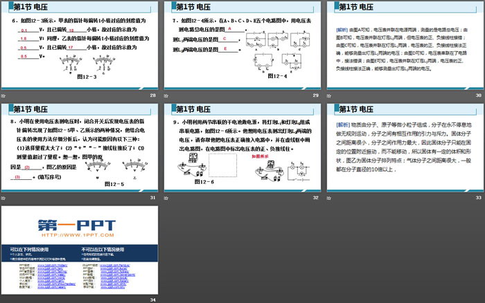 《电压》电压电阻PPT课件下载