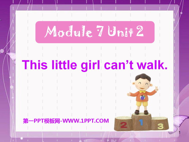 《This little girl can\t walk》PPT课件