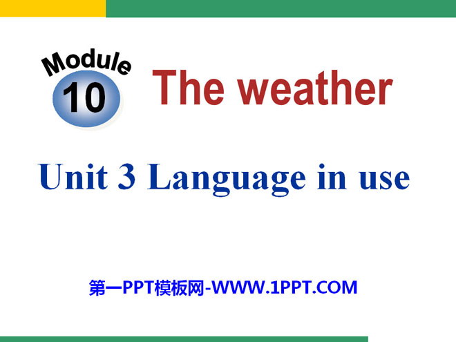 《Language in use》the weather PPT课件2