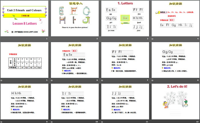 《Letters》Friends and Colours PPT课件