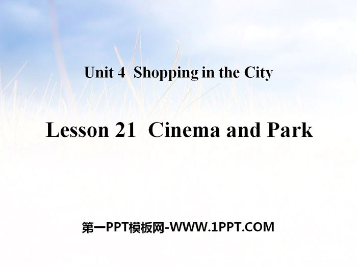 《Cinema and Park》Shopping in the City PPT教学课件