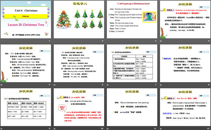 《Chritmas Tree》Christmas PPT教学课件