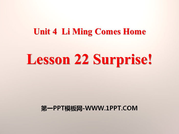 《Surprise!》Li Ming Comes Home PPT