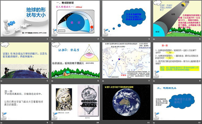 《地球的形状与大小》PPT