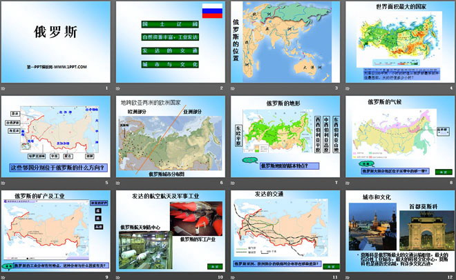 《俄罗斯》PPT